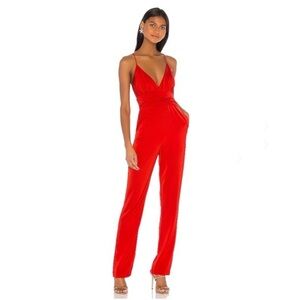 REVOLVE Lovers + Friends Red Let’s Dance Jumpsuit